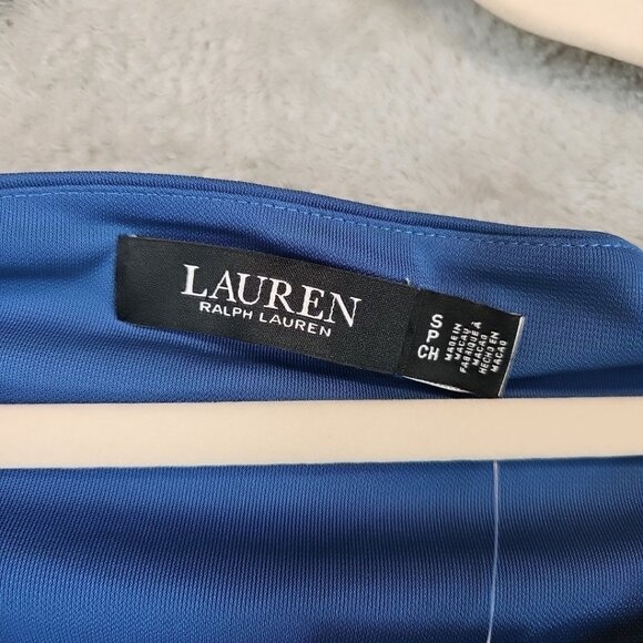 Lauren Ralph Lauren Stretch Jersey Off the Shoulder Top Womens S Indigo Dusk - Picture 6 of 12